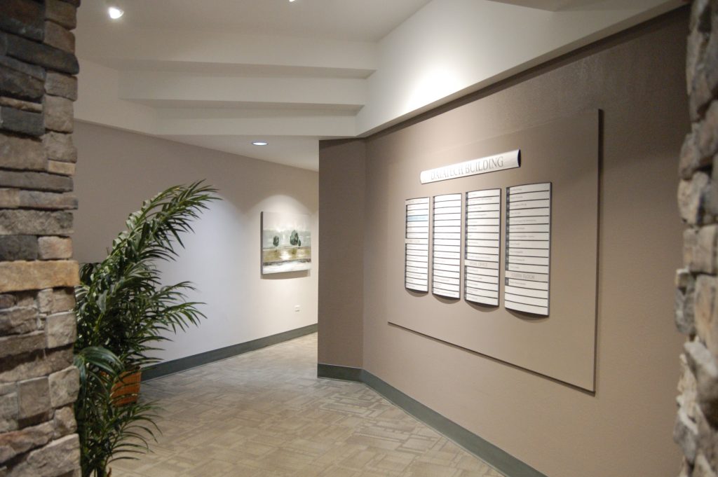 datatech, office space victoria, gallery. photo gallery, lobby, directory