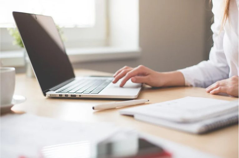 computer, laptop, woman