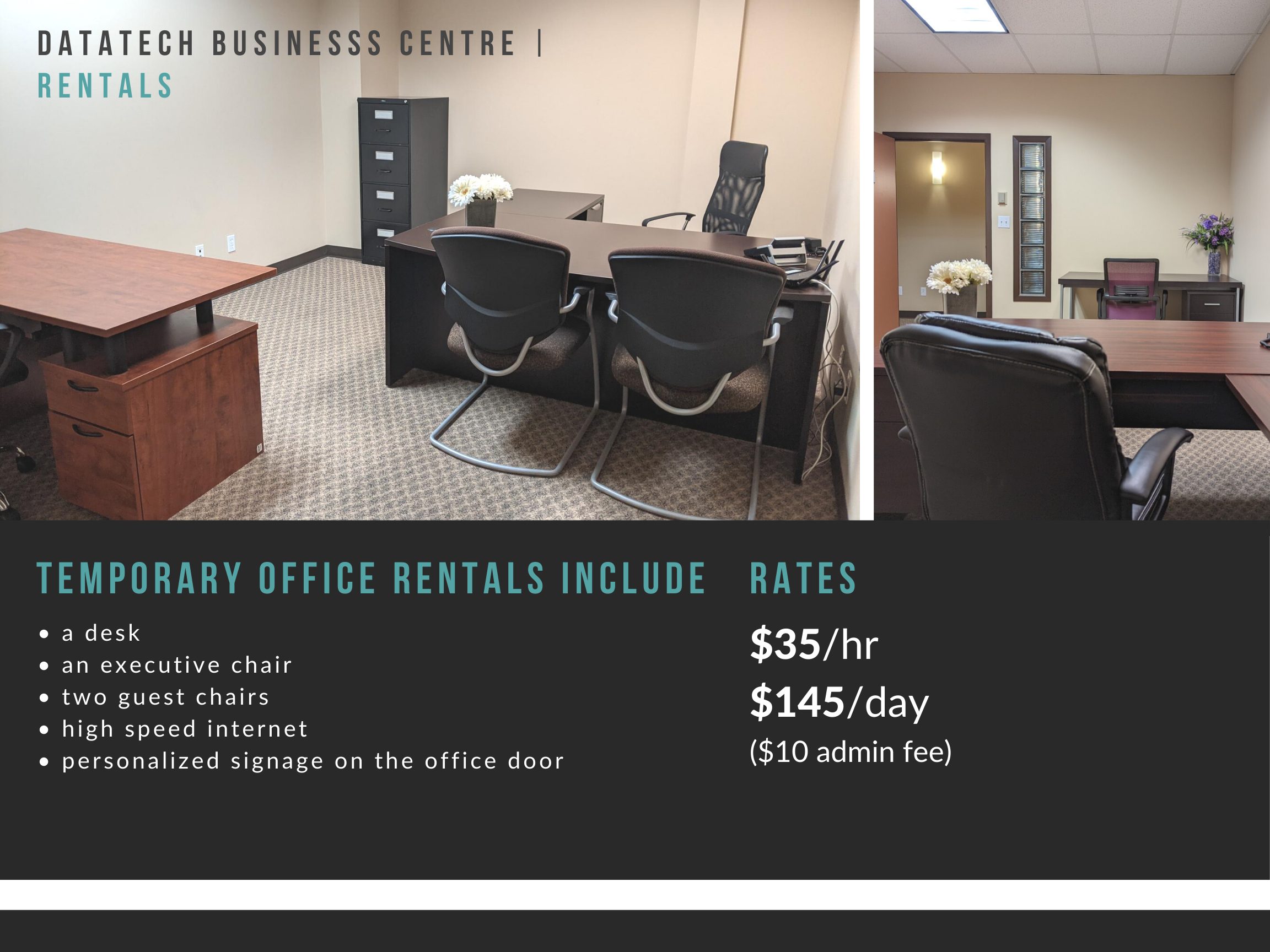 temporary office, rates, desk, hot desk